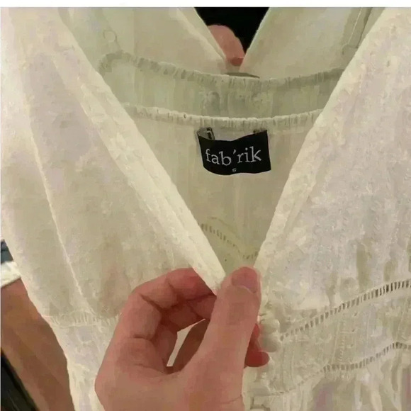 FABRIK eyelet maxi dress new condition size S - Picture 6 of 6